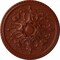 Ekena Millwork Bradford Ceiling Medallion (Fits Canopies up to 6 5/8"), Hand-Painted Firebrick, 32 5/8"OD x 2"P CM32BRFIF - alternate 1